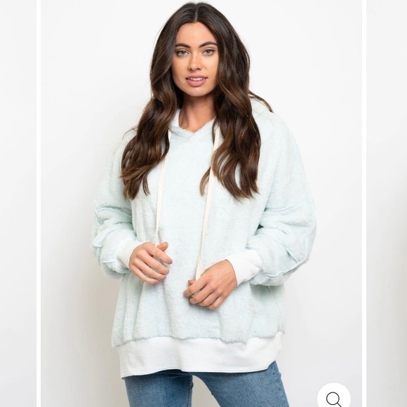 𝅺LADIES Teddy hoodie sweatshirt - Picture 2 of 3